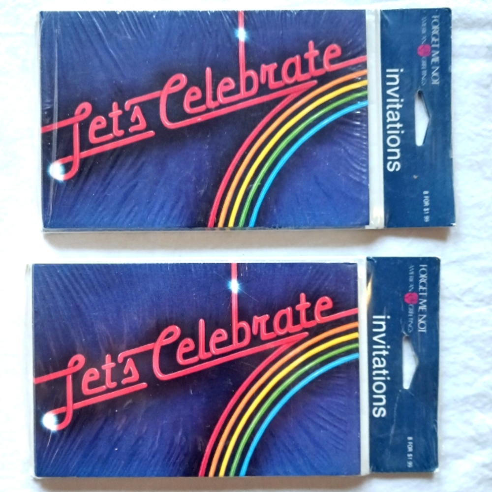 Vintage Party Invitations 80s 90s